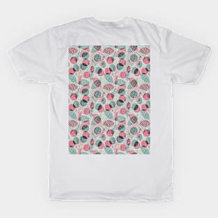 Polka dots nature elements gray T-Shirt